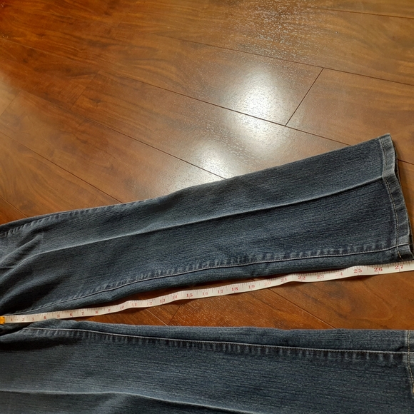 Studded Pocket Gloria Vanderbilt Barely Boot Blue Jeans Bedazzled Rhinestone - Picture 6 of 9